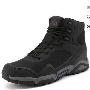 Nortiv8 Tactical Hiking Boots Mens 10.5 Black Like New Rugged Work Boot NIB